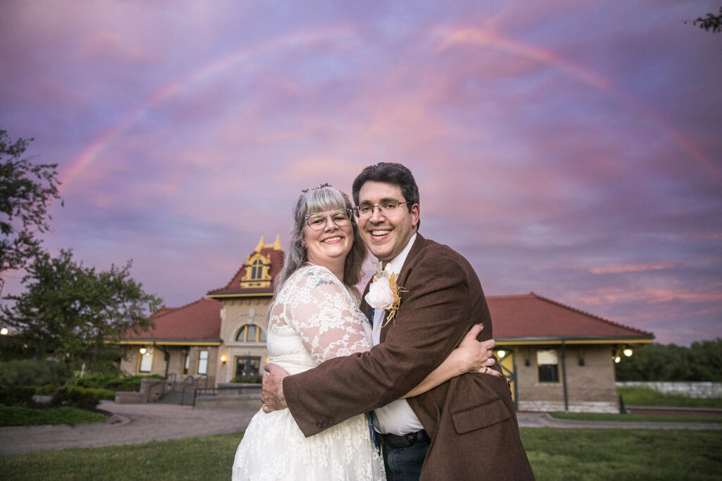 amazing-rainbow-sunset-at-wedding-in-manhattan-ks