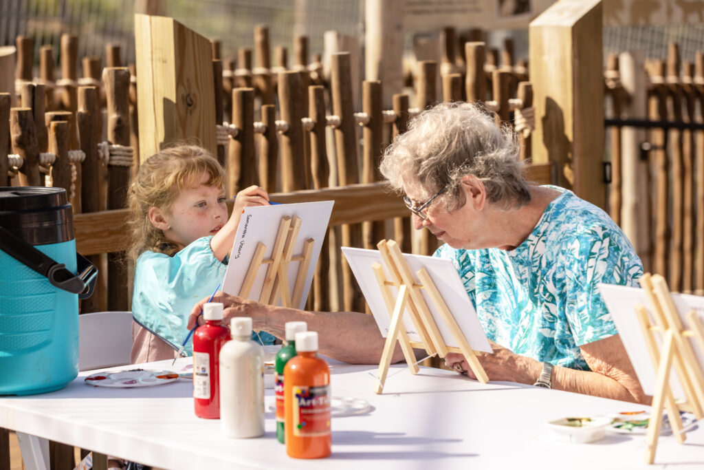 sunset-zoo-painting-with-animals