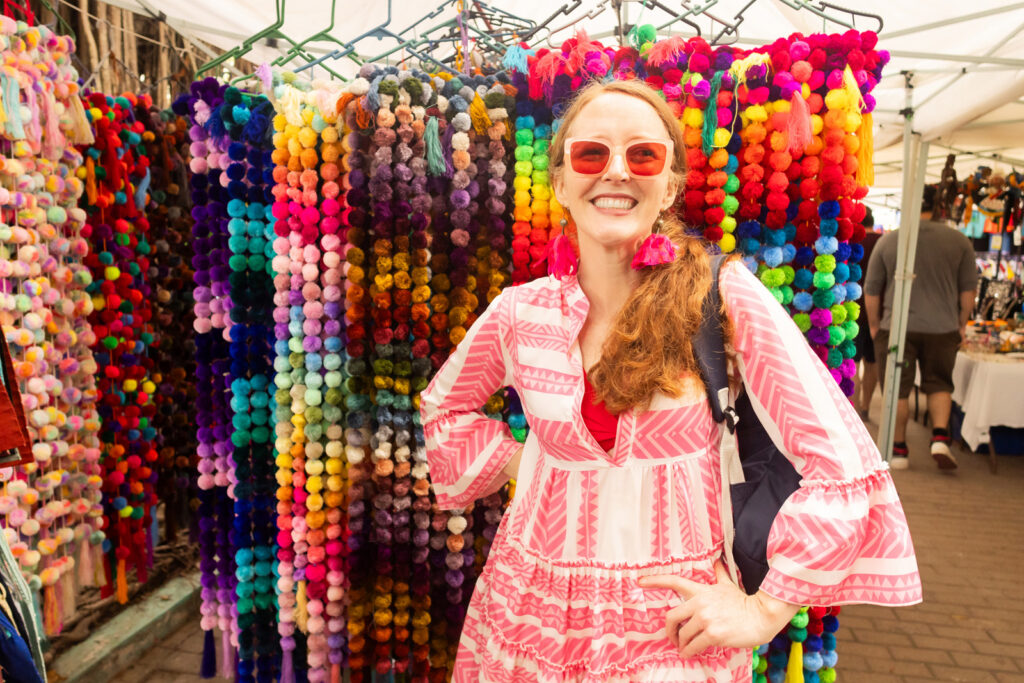 Colorful market photos in San Pancho.