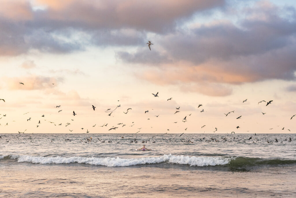 Sunset at Sayulita beach.