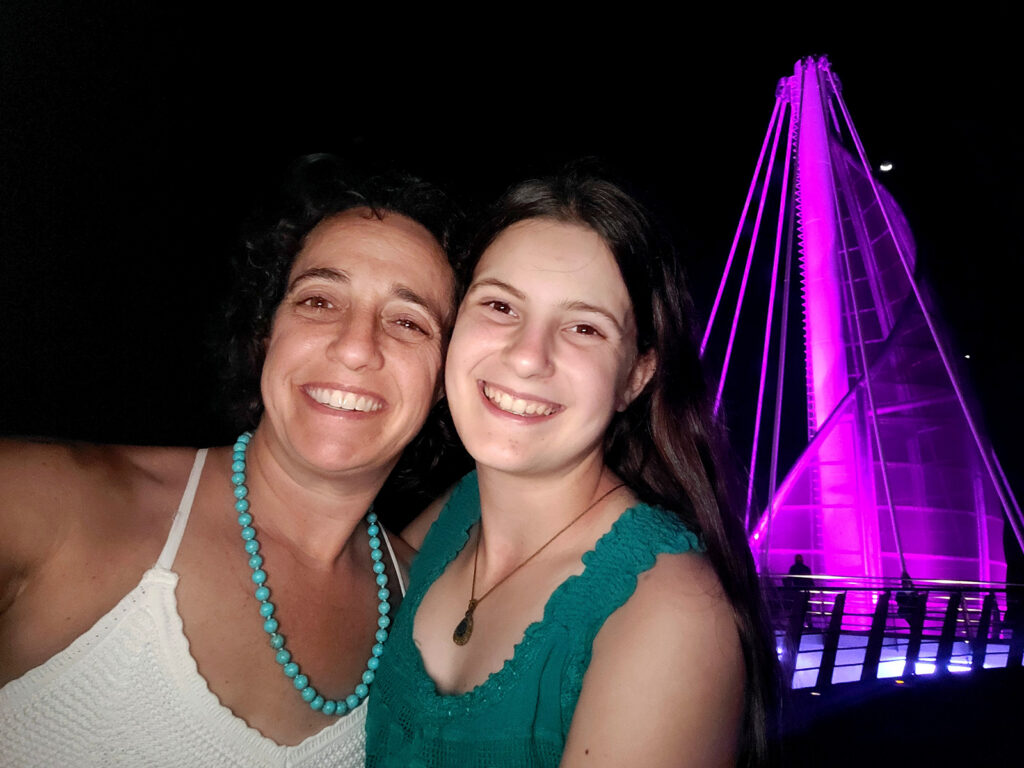 Nighttime selfies in Puerto Vallarta.