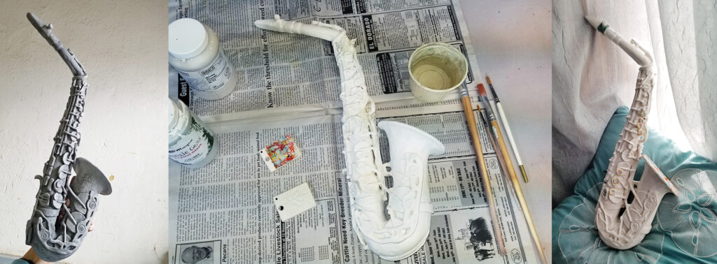 Clay saxophone progression by Tammy Karin