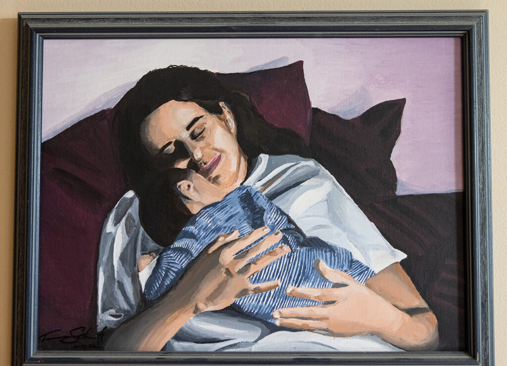 2006 acrylic painting self portrait by Tammy Karin