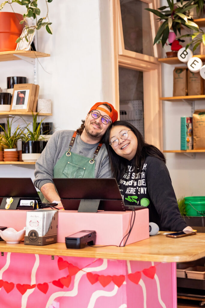 I love the natural light and greenery for family photos in Lawrence KS at Jungle House.