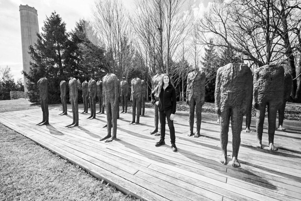 Outdoor sculptures at the Nelson Atkins Museum in Kansas City.