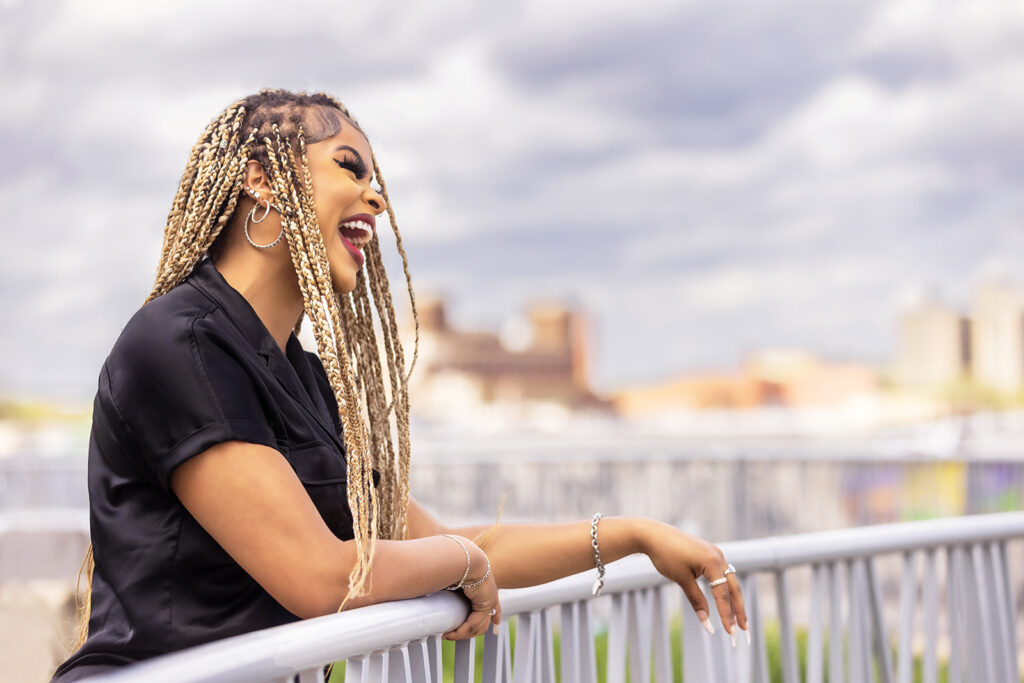 Beautiful senior session at the Flint Hills Discovery Center's rooftop.