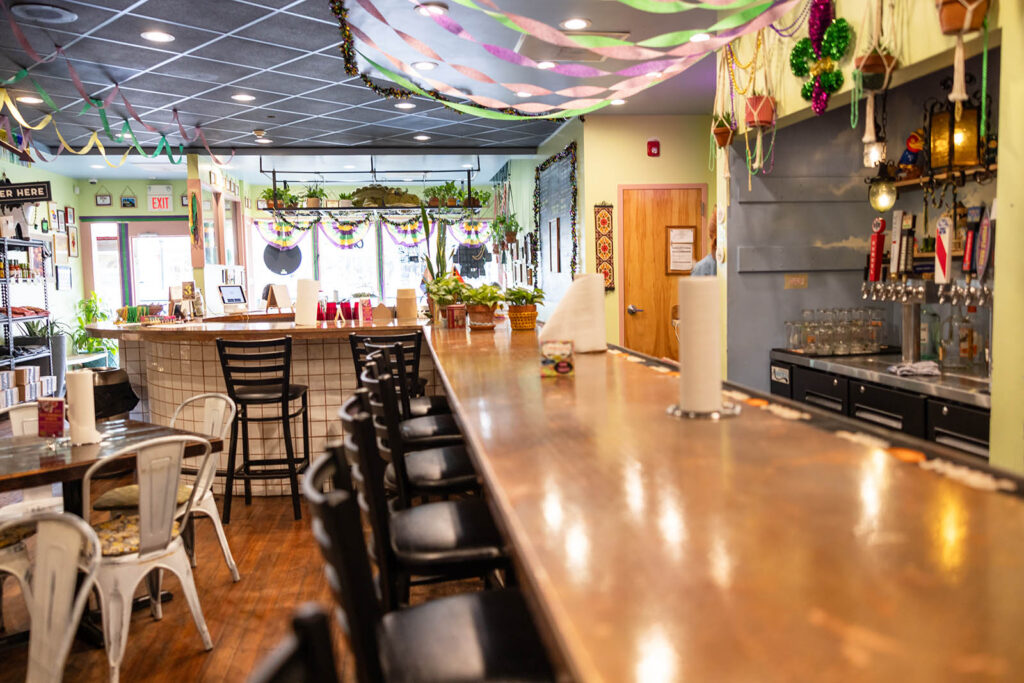 One of the best Mass Street restaurants with super inviting interior.