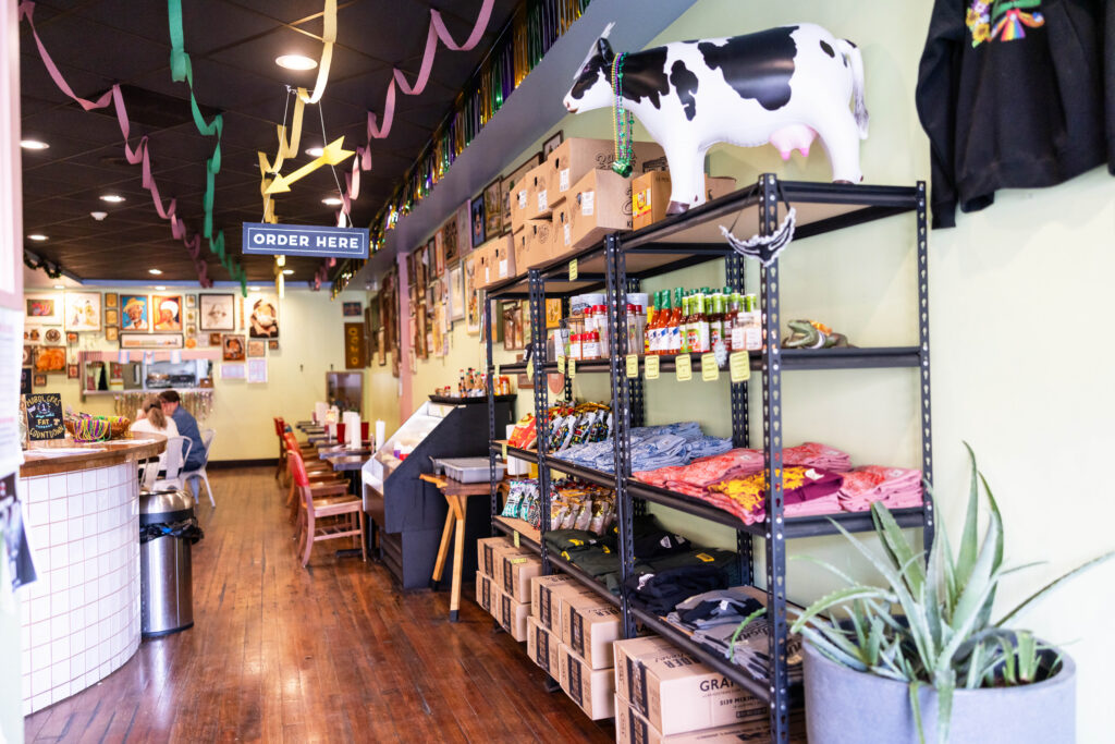 Entryway at Terrebonne restaurant in Lawrence, KS.