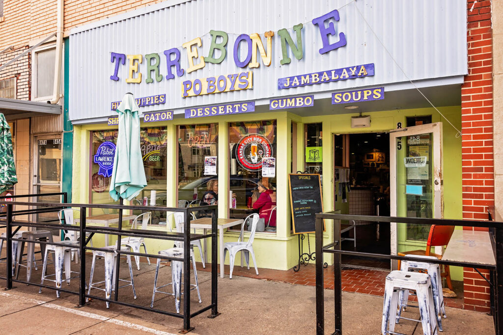 One of the best restaurants on Mass Street in Lawrence is Terrebonne.